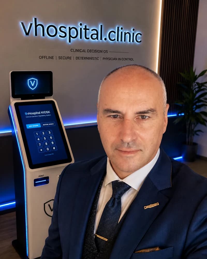 Portrait of Svetoslav Valkanov, Founder & CEO at vHospital.